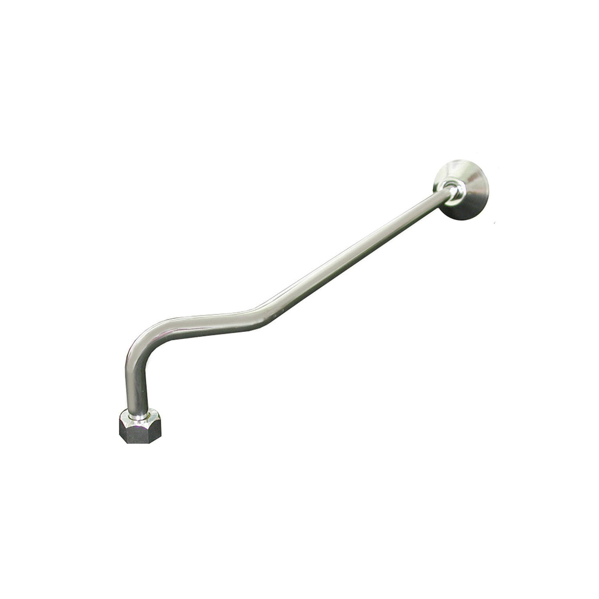 Jones Stephens™ B49021 Double Offset Bath Supply Tube, 1/2 in, 21-7/8 in L, Polished Chrome