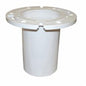 Jones Stephens™ C53700 Plumbfit Closet Flange With Adjustable Plastic Ring, 3-3/4 in ID x 7 in OD, 3 x 4 in Pipe, PVC, Domestic