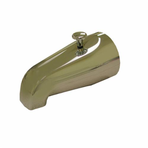 Jones Stephens™ D01002 Diverter Spout and Extension With Base Connection and Hex Key, 3/4 x 1/2 in FNPT Connection, Zamak, Polished Chrome