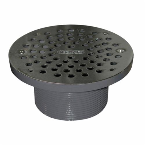 Drain Spud with Round Strainer - 3-1/2" IPS - PVC