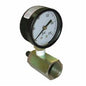 Jones Stephens™ G64101 Sillcock Water/Gas Test Gauge Assembly With Garden Hose Adapter and Brass Air Valve, 200 psi, 2 in Dial