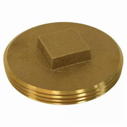 Raised Head Cleanout Plug - Brass - Southern Code Brass Plug
