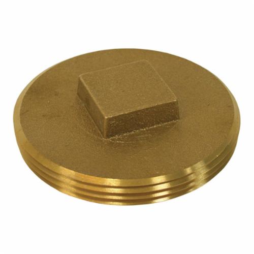 Raised Head Cleanout Plug - Brass - Southern Code Brass Plug