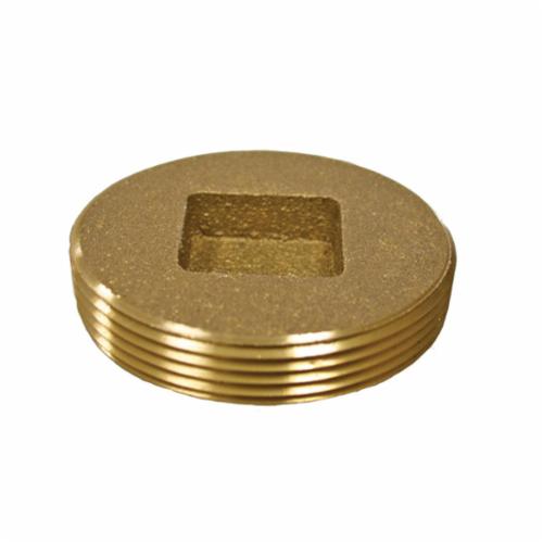 Countersunk Cleanout Plug - Brass