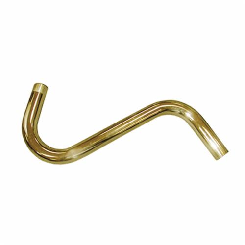 Jones Stephens™ S01038 S-Shaped Shower Arm, 8 to 10 in L, Stainless Steel