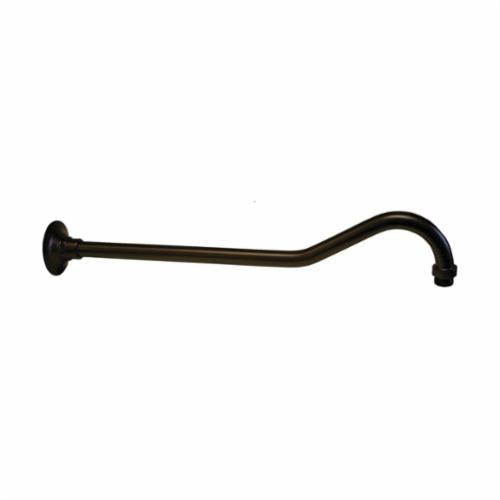 Jones Stephens™ S0157RB Wall Mount Raised Bend Shower Arm, 18 in L, Brass, 1/2 in FNPT