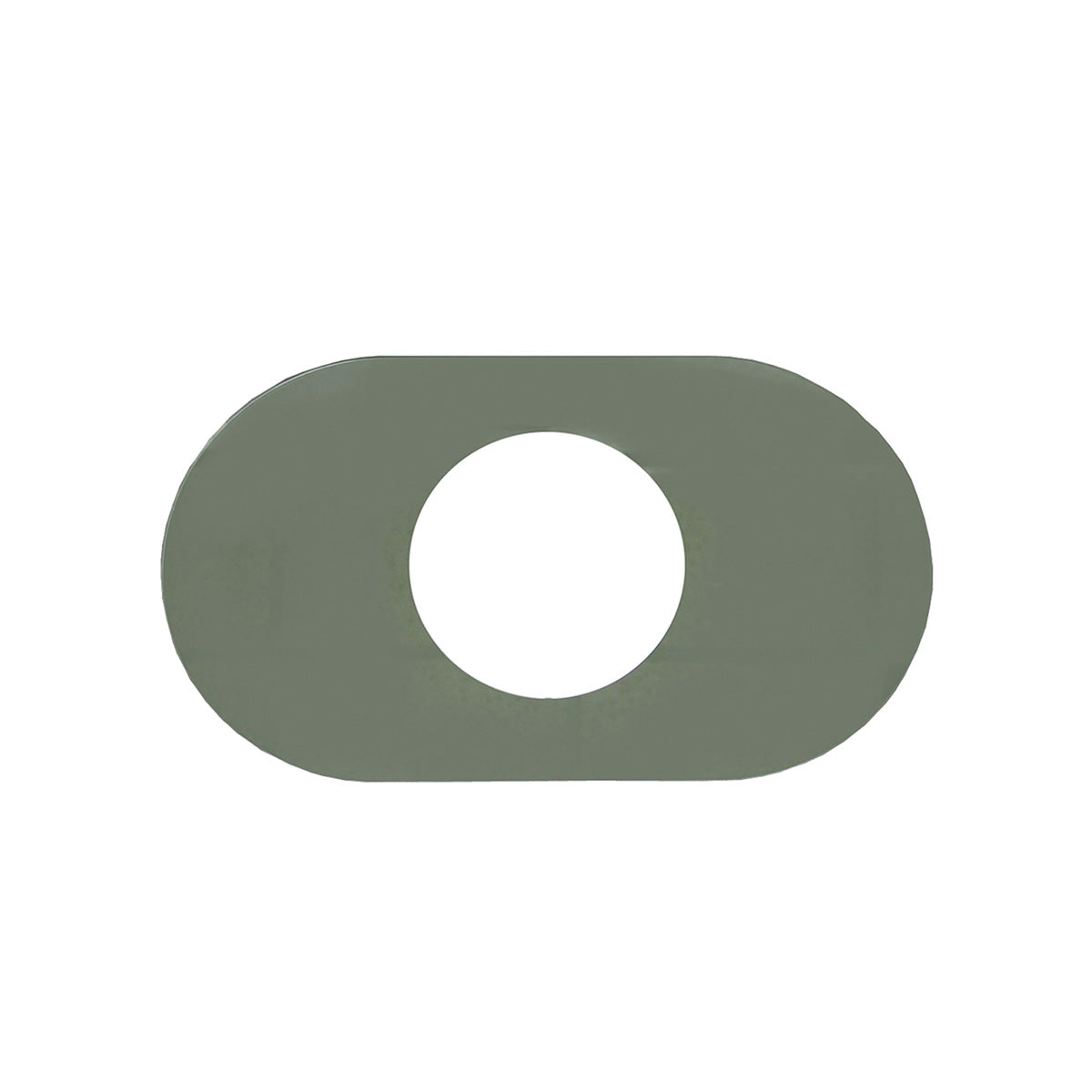 Jones Stephens™ T73002 1-Handle Cover Plate, For Use With All Standard Bath/Shower Fittings, 5 in ID Hole, 14 in L x 8 in W, Acrylic, Mirrored, Domestic