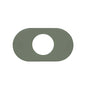 Jones Stephens™ T73002 1-Handle Cover Plate, For Use With All Standard Bath/Shower Fittings, 5 in ID Hole, 14 in L x 8 in W, Acrylic, Mirrored, Domestic