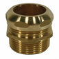 Jones Stephens™ T76125 Waste Connector With Stop, 1-1/4 in Dia Pipe, MNPT x Slip Connection, Brass