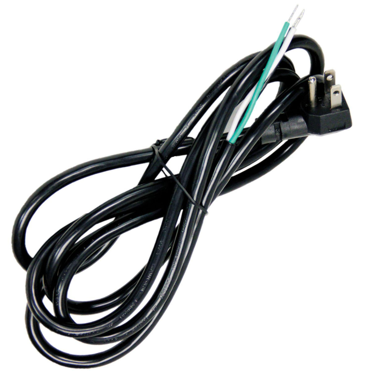 90° Power Cord/Pigtail - 8 ft L Cord - 13 A