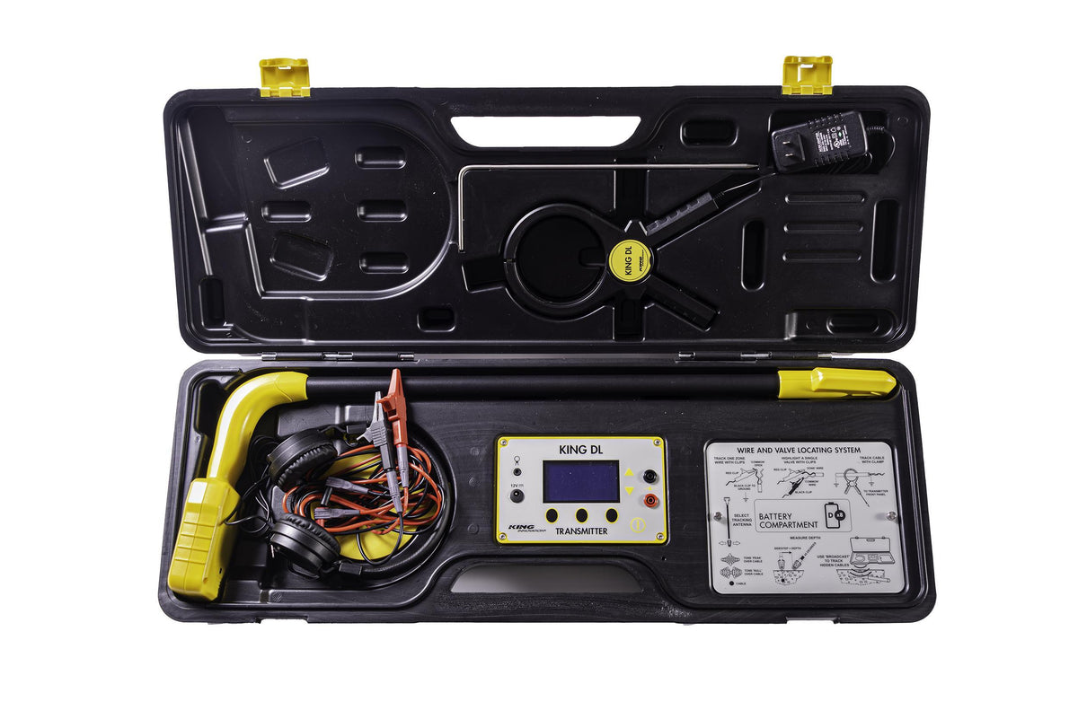 KING INNOVATION® 42900 Digital Cable, Wire and Valve Locating System, Power Source: Battery Powered/ 120 V AC
