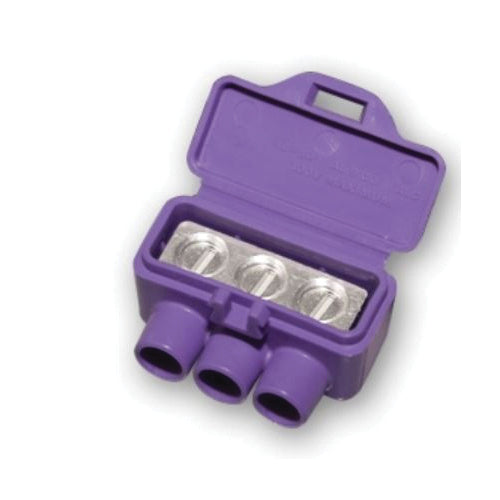 KING INNOVATION® AlumiConn® 95104 2-Piece Mechanical Terminal Lug, 12 to 10 AWG, 18 to 10 AWG Solid/Stranded Aluminum/Copper Conductor