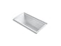 Bathtub With Integral Flange, Underscore, Dune