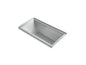 Bathtub With Integral Flange, Underscore, Dune