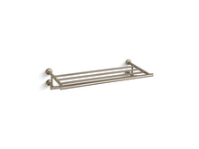 Purist Hotelier Towel Shelf, Vibrant Brushed Bronze
