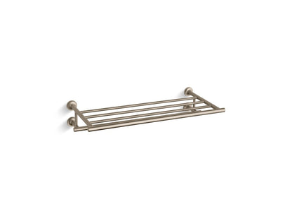 Purist Hotelier Towel Shelf, Vibrant Brushed Bronze