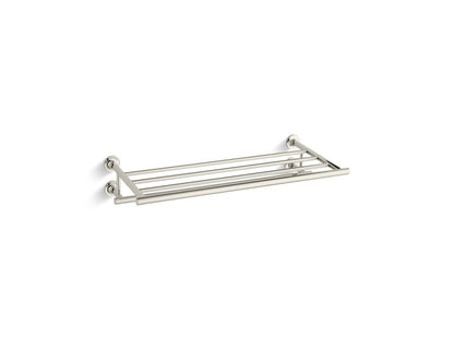 Purist Hotelier Towel Shelf, Vibrant Brushed Bronze