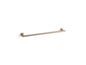 Purist - 24" Towel Bar - Vibrant Rose Gold - Solid Brass
