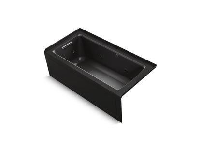 Archer Bathtub, Black, 3-Wall Alcove