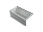 Archer Bathtub, Black, 3-Wall Alcove