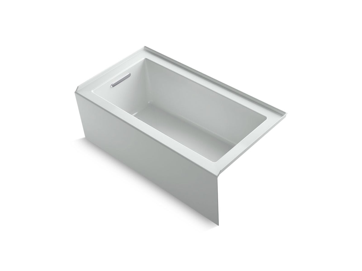 Underscore Bathtub, 60 in L x 32 in W, Left Drain