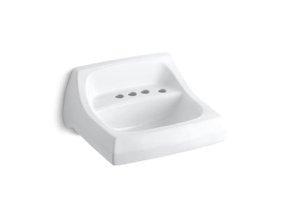 Kingston - 21-1/4" Bathroom Sink with Overflow - White