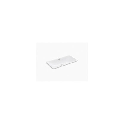 Iron Plains Trough - 30" Bathroom Sink with Overflow