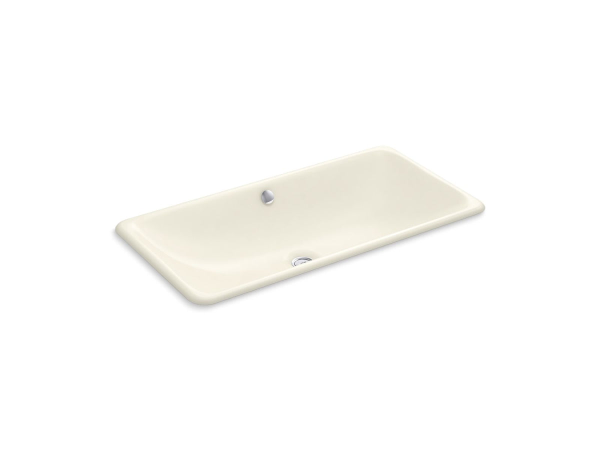 Iron Plains Trough - 30" Bathroom Sink with Overflow