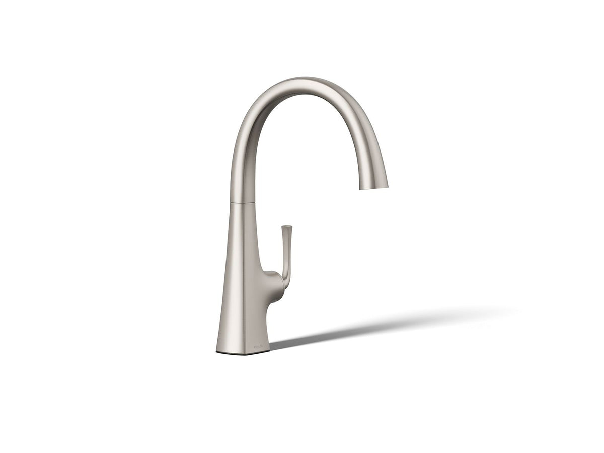Graze - Bar Sink Faucet - Vibrant Stainless - Deck Mount