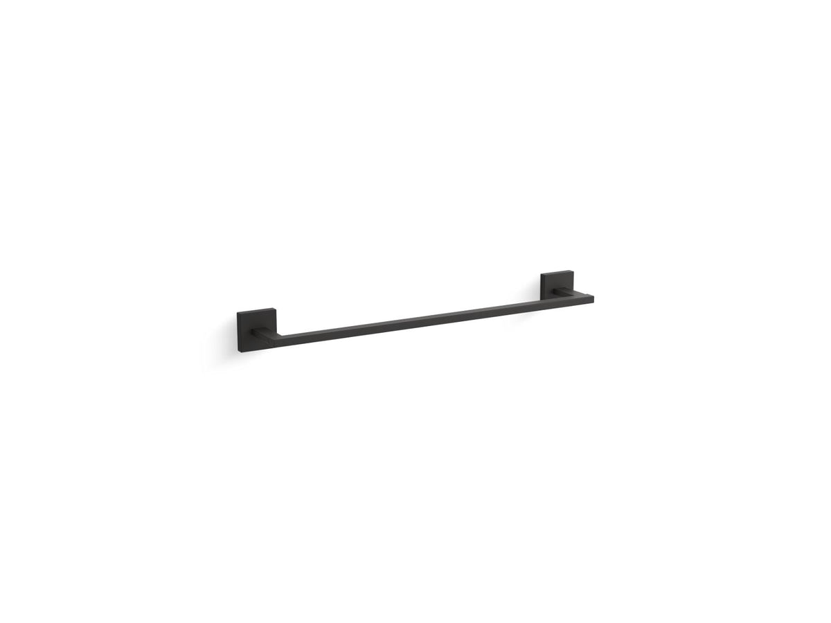 Towel Bar, Square, Matte Black