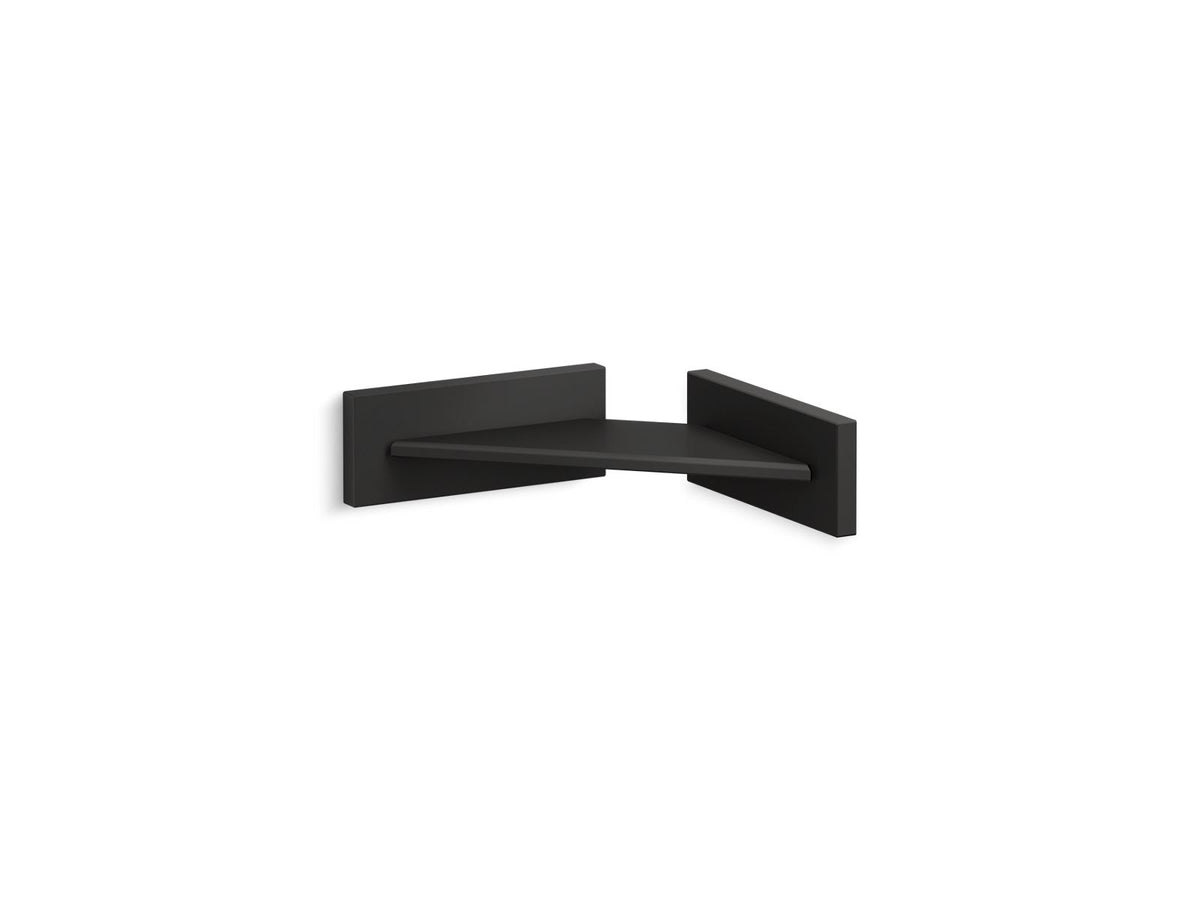 Square - Foot Ledge - Matte Black - Stainless Steel/Zinc
