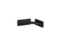 Square - Foot Ledge - Matte Black - Stainless Steel/Zinc