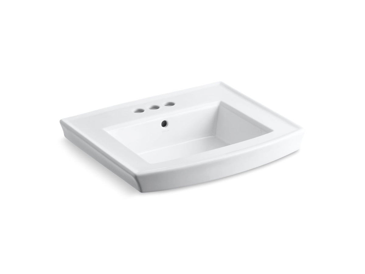 Archer - 24" Bathroom Sink Basin with Overflow - White