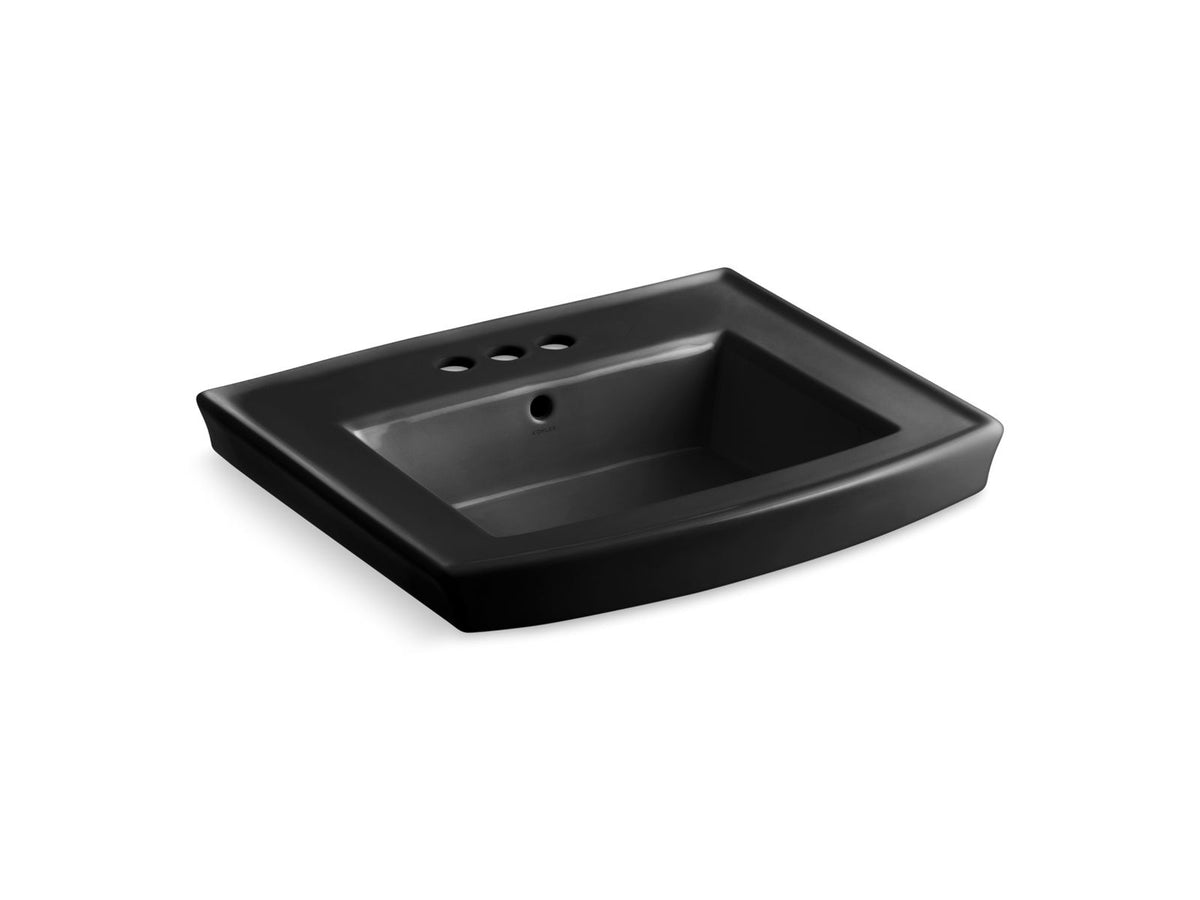 Archer - 24" Bathroom Sink Basin with Overflow - Wall Mount