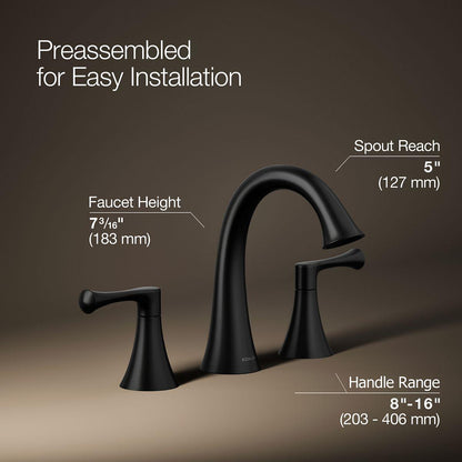 Buckley - Widespread Bathroom Sink Faucet - 1 GPM