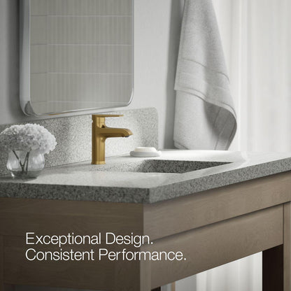 Bathroom Sink Faucet, 6-3/16 in H x 1-7/8 in W x 3-7/8 in L