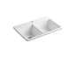 Brookfield - 33" Kitchen Sink - Top - Double Bowl