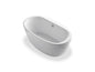 Sunstruck - Bathtub with Fluted Shroud - White - Acrylic