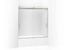 Levity - Sliding Bath Door - Matte Nickel - Aluminum