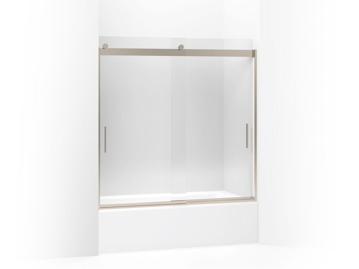 Sliding Bath Door, Levity, Bright Silver