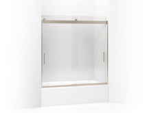 Sliding Bath Door, Levity, Bright Silver