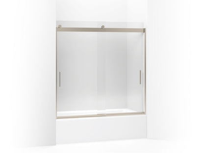 Sliding Bath Door, Levity, Bright Silver