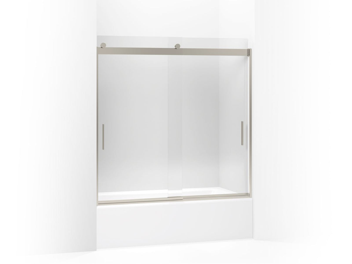 Sliding Bath Door, Levity, Bright Silver