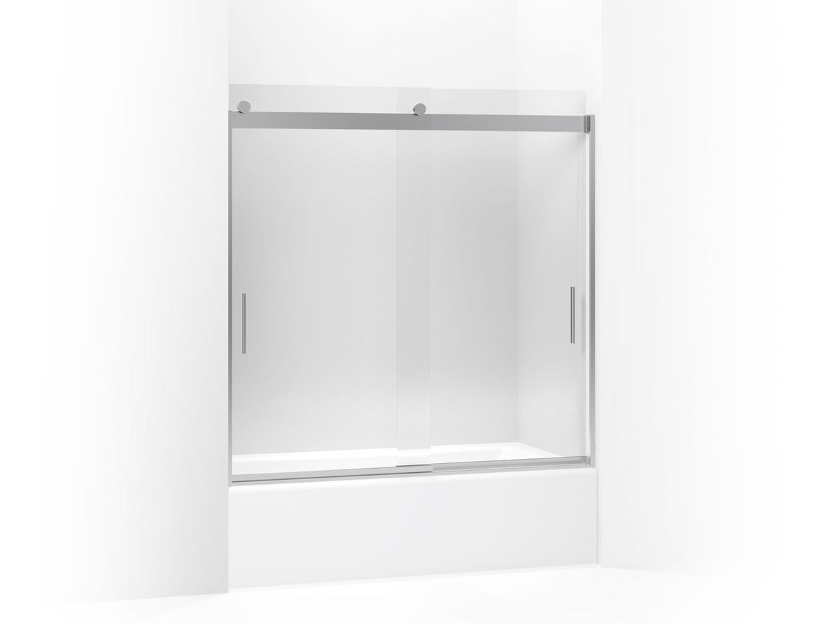 Sliding Bath Door, Levity, Bright Silver
