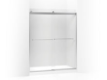 Sliding Shower Door With Towel, Levity, Bright Silver