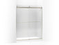 Levity - Sliding Shower Door with Towel - Matte Nickel