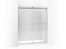 Levity - Sliding Shower Door with Towel - Anodized Aluminum