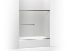 Revel - Sliding Bath Door - Frameless Frame - 1/4" Thk Glass
