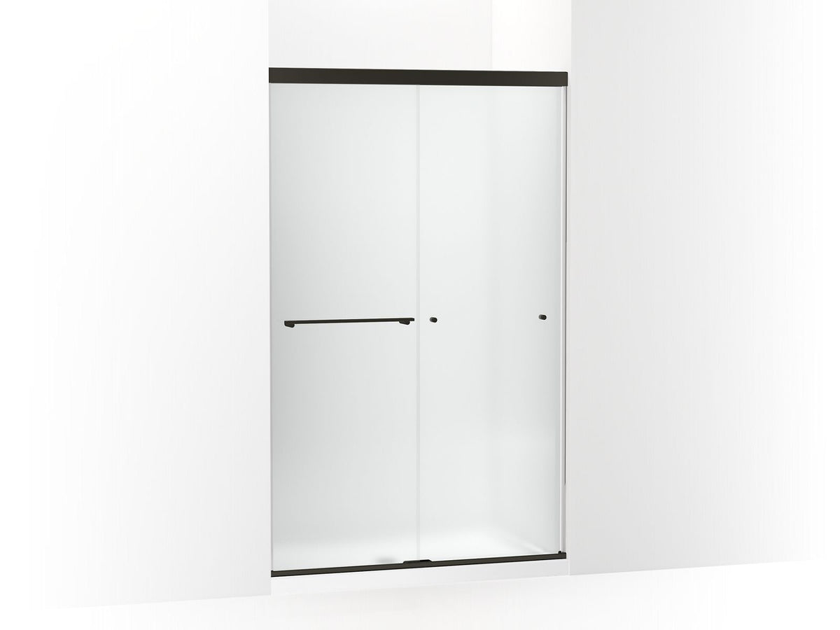 Revel Sliding Shower Door, Anodized Brushed Nickel