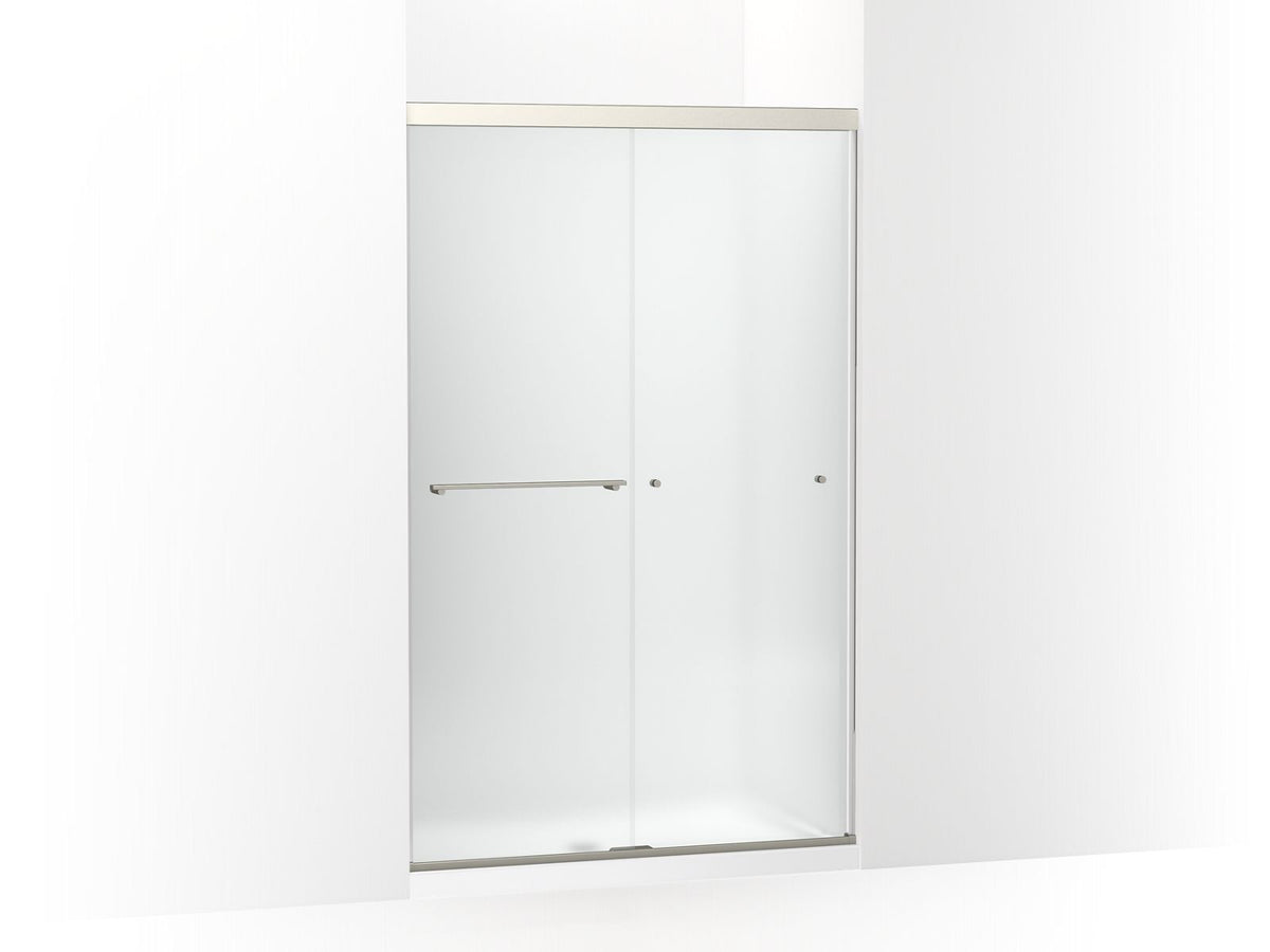 Revel Sliding Shower Door, Anodized Brushed Nickel